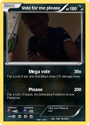 Pokemon Vote for me please