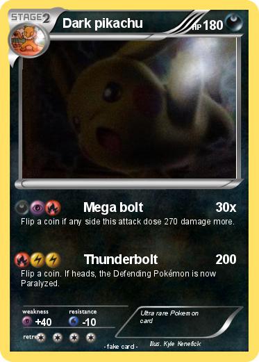 Pokemon Dark pikachu