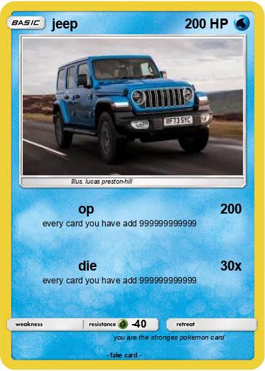 Pokemon jeep