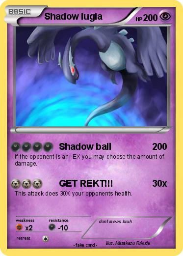 Pokemon Shadow lugia