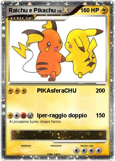 Pokemon Raichu e Pikachu