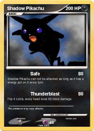 Pokemon Shadow Pikachu