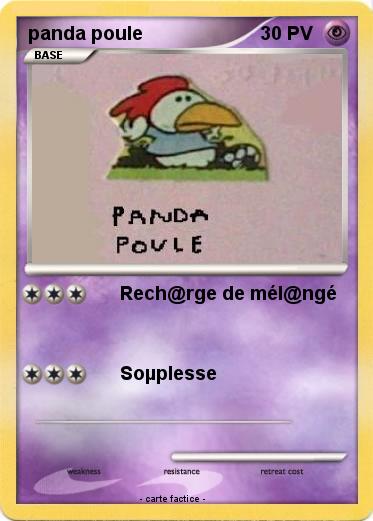 Pokemon panda poule
