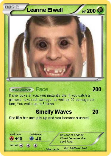 Pokémon Leanne Elwell - Face - My Pokemon Card