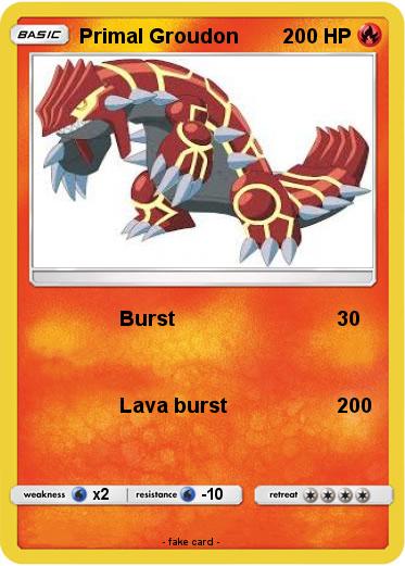 Pokemon Primal Groudon