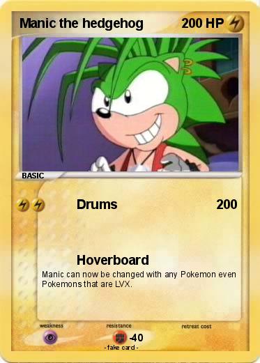 Pokemon Manic the hedgehog