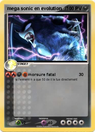 Pokemon mega sonic en evolution