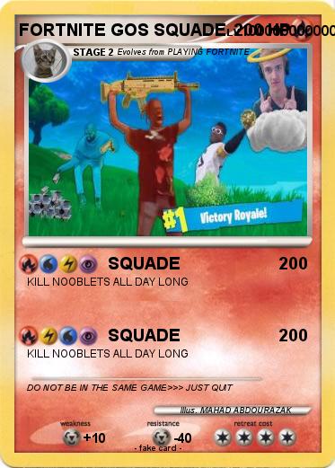Pokemon FORTNITE GOS SQUADE
