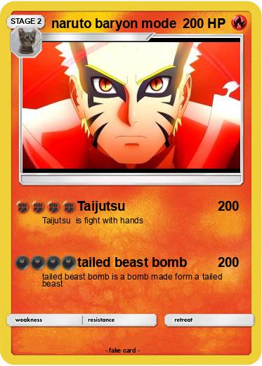 Pokemon naruto baryon mode