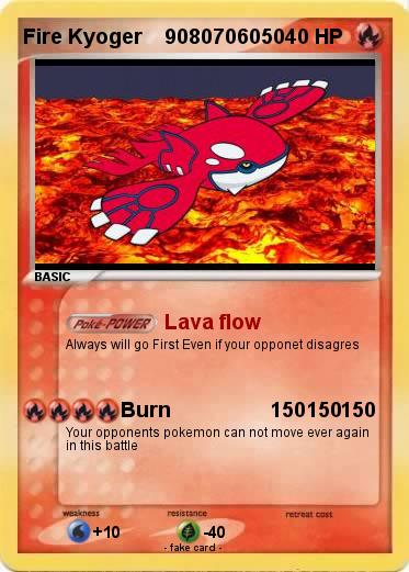 Pokemon Fire Kyoger    9080706050