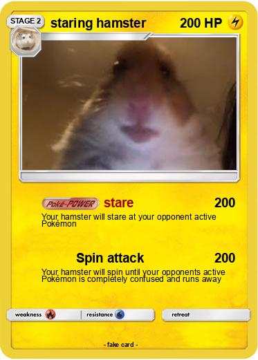 Pokemon staring hamster