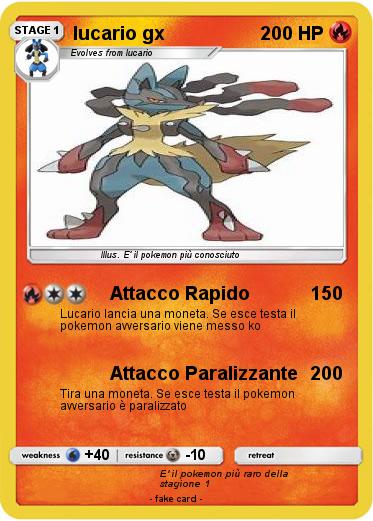 Pokemon lucario gx