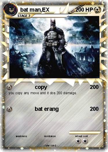 Pokemon bat man,EX