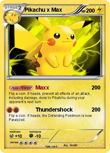 Pokemon Pikachu x Max