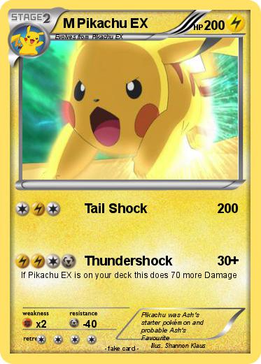 Pokemon M Pikachu EX
