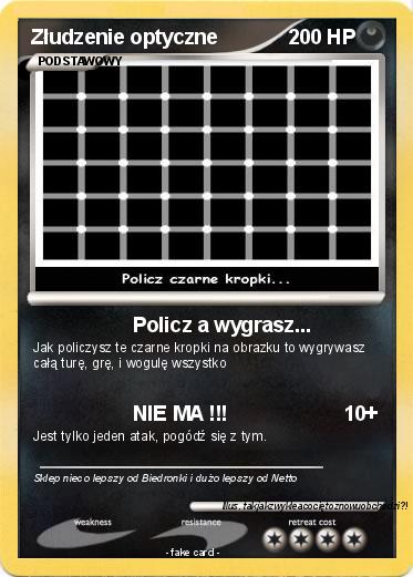 Pokemon Złudzenie optyczne