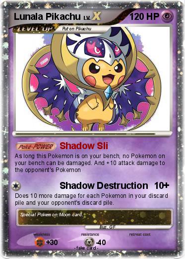 Pokemon Lunala Pikachu