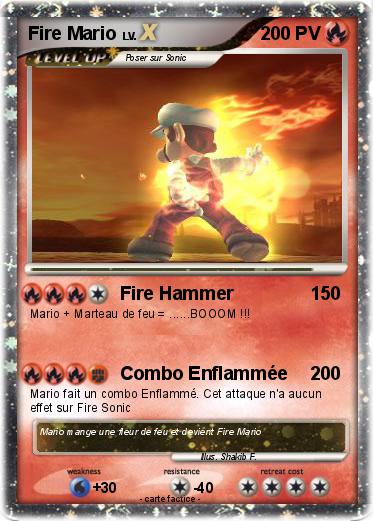 Pokemon Fire Mario