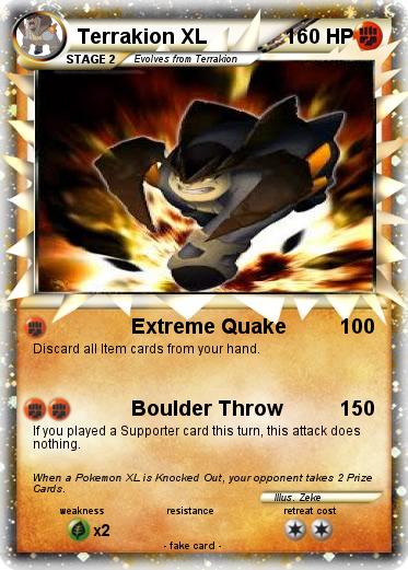 Pokemon Terrakion XL