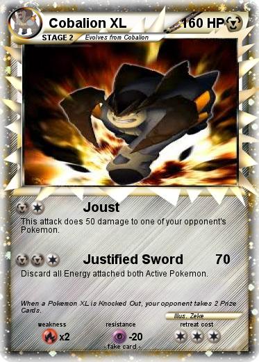 Pokemon Cobalion XL
