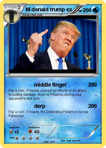 Pokemon M donald trump ex