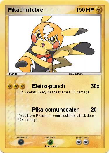 Pokemon Pikachu lebre