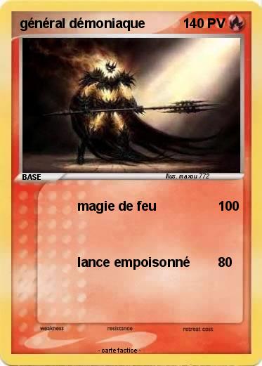 Pokemon général démoniaque