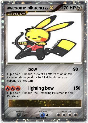 Pokemon awesome pikachu