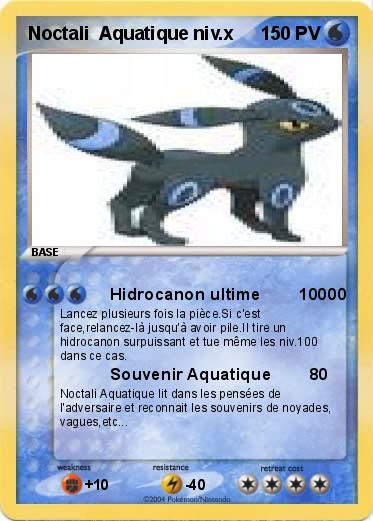 Pokemon Noctali  Aquatique niv.x