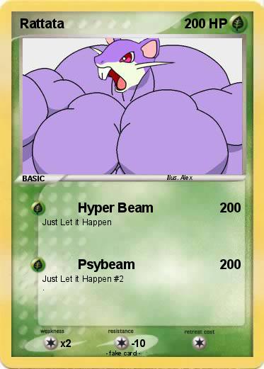 Pokémon Rattata 171 171 - Hyper Beam - My Pokemon Card