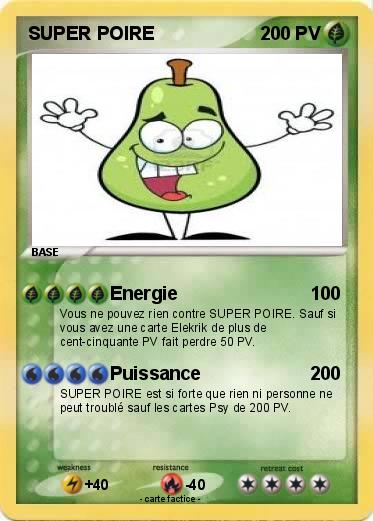 Pokemon SUPER POIRE