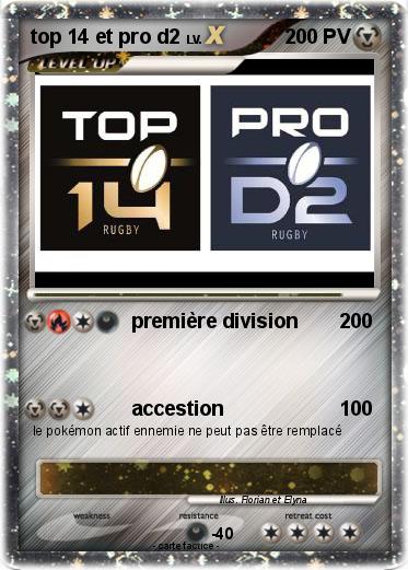 Pokemon top 14 et pro d2
