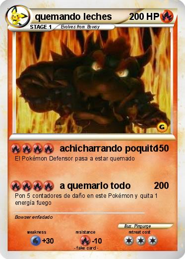 Pokemon quemando leches