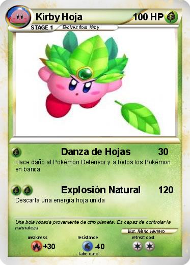 Pokemon Kirby Hoja