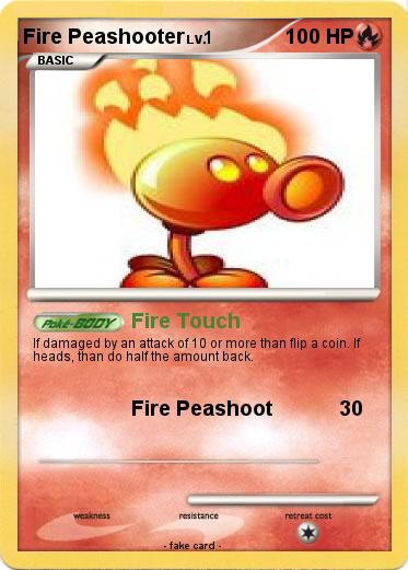 Pokemon Fire Peashooter
