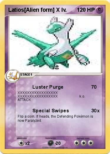 Pokemon Latios[Alien form] X lv.