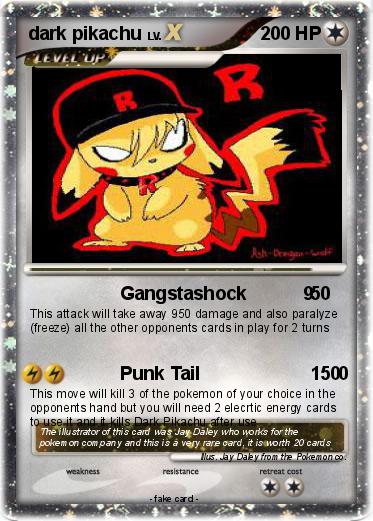 Pokemon dark pikachu