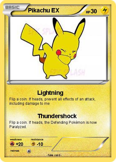 Pokemon Pikachu EX
