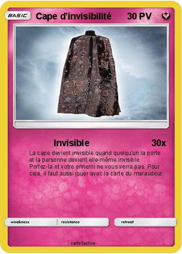 Pokemon Cape d’invisibilité