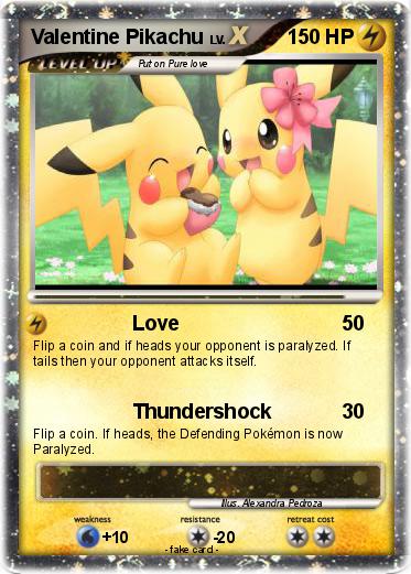 Pokemon Valentine Pikachu