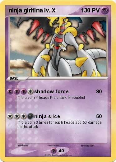 Pokemon ninja giritina lv. X
