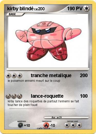 Pokemon kirby blindé