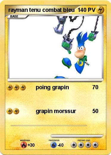 Pokemon rayman tenu combat bleu
