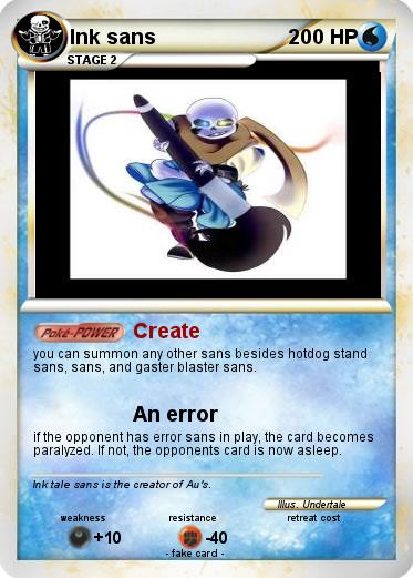 Pokemon Ink sans