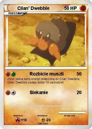 Pokemon Cilan' Dwebble
