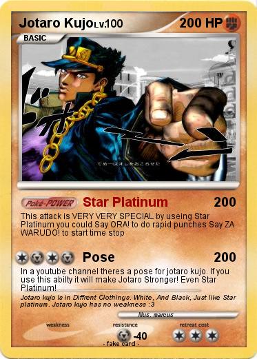 Pokemon Jotaro Kujo