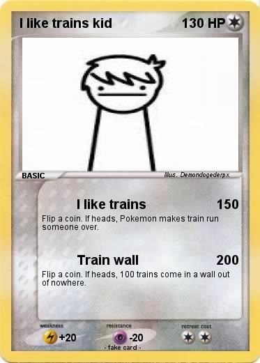 Pokemon I like trains kid