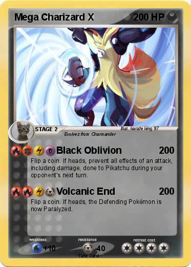 Pokemon Mega Charizard X