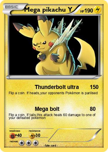 Pokemon Mega pikachu Y