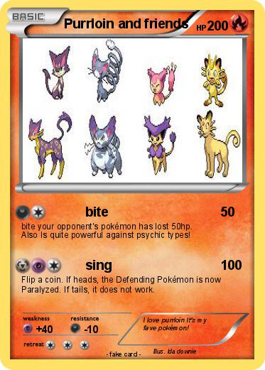 Pokemon Purrloin and friends
